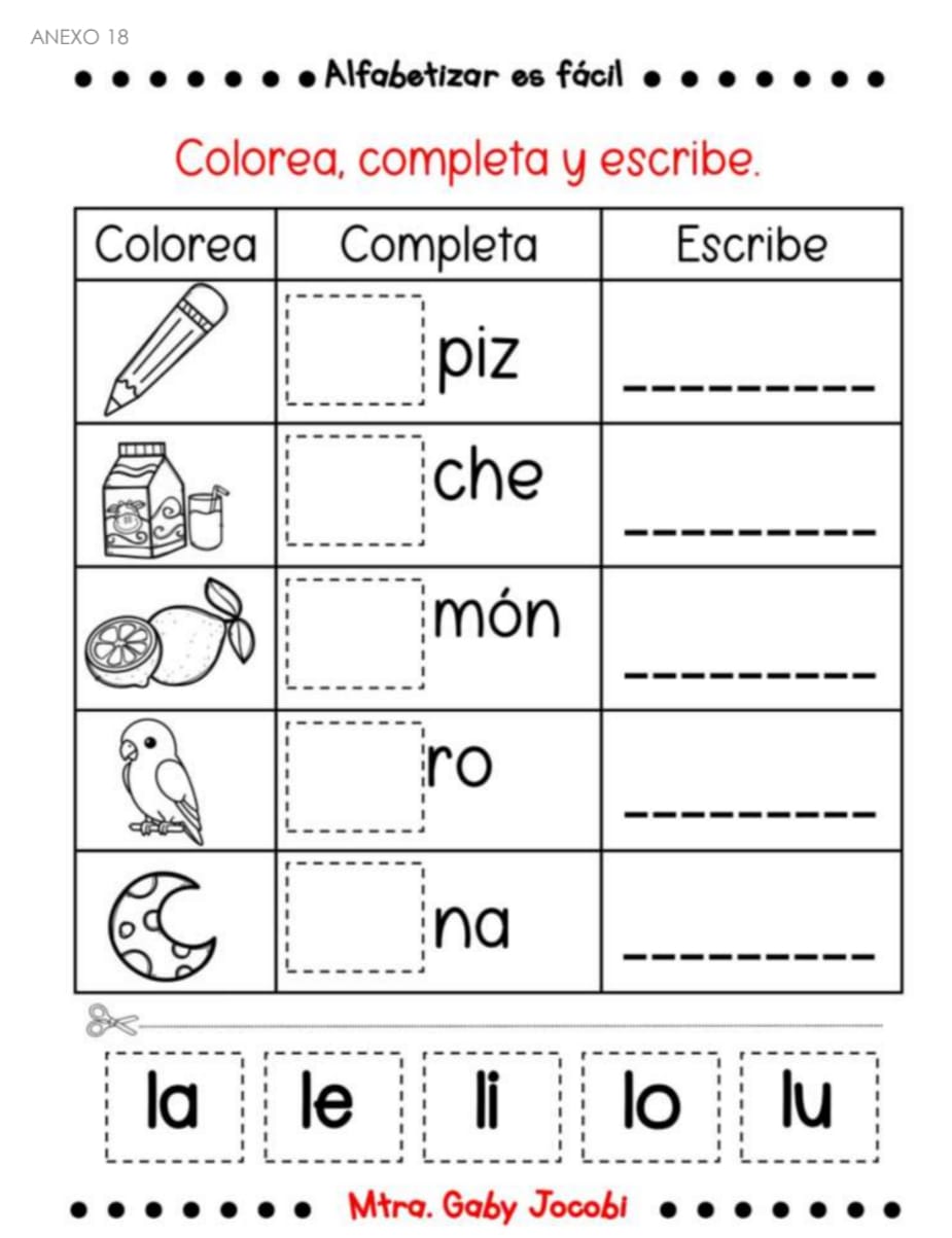 PLANEACION ALFABETIZACIÓN  Ll