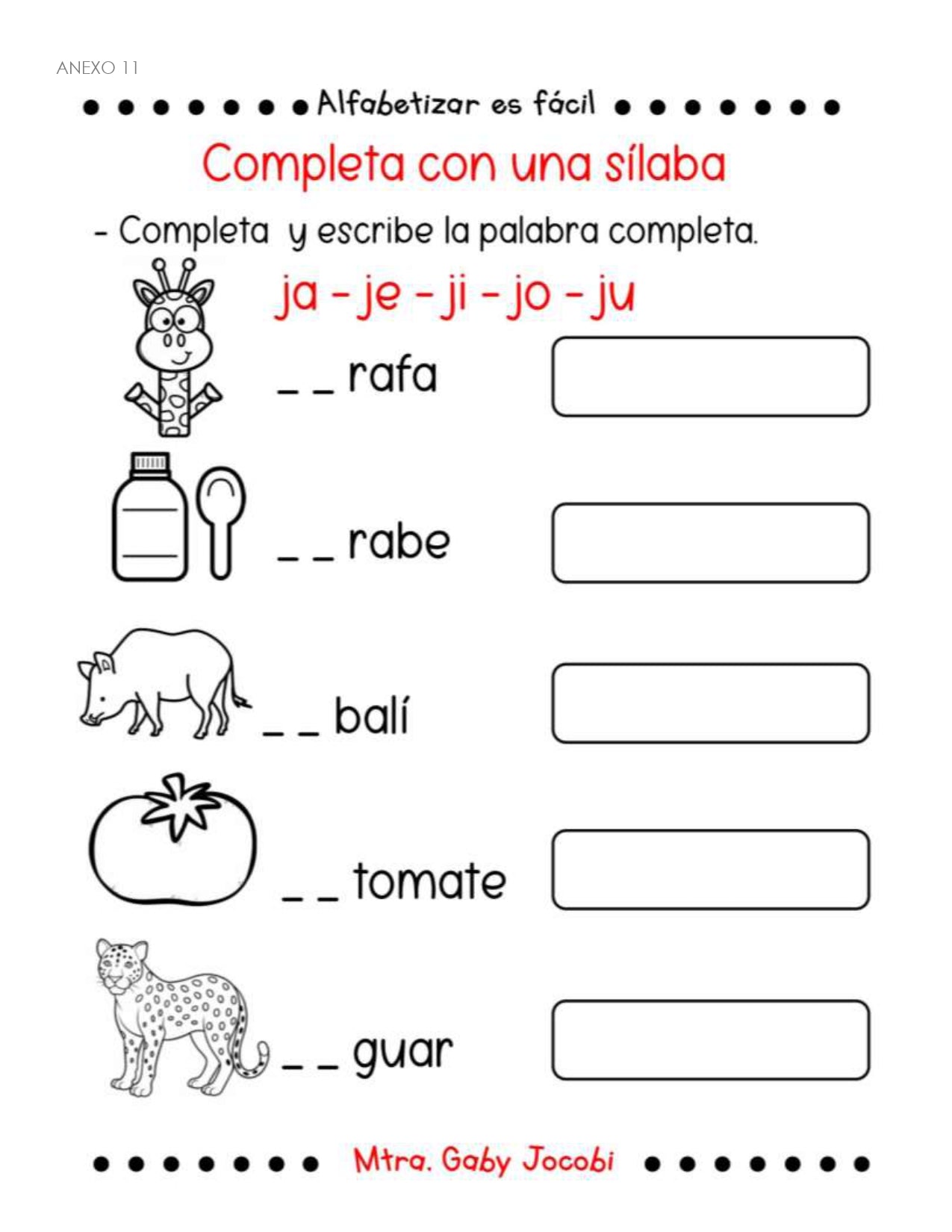 PLANEACION ALFABETIZACION Jj