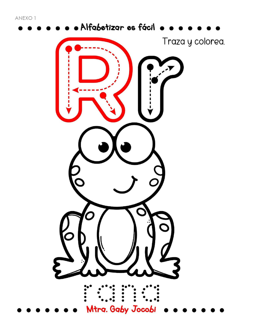 PLANEACION ALFABETIZACION Rr