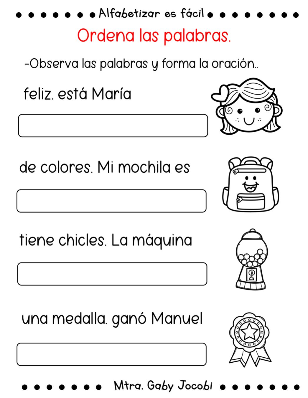 LAS SÍLABAS SIMPLES.