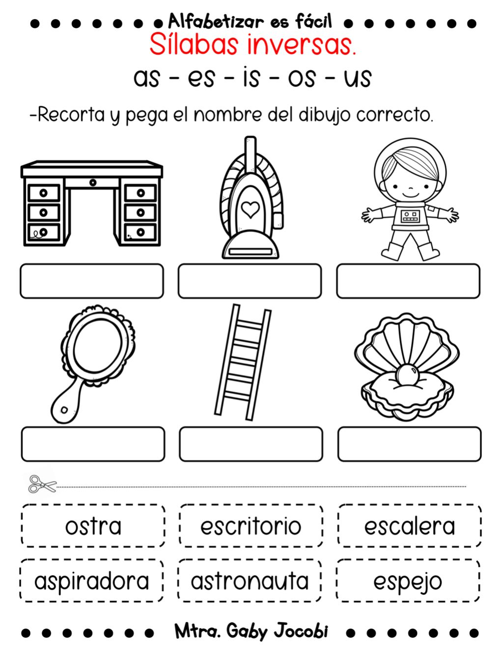 LAS SILABAS INVERSAS