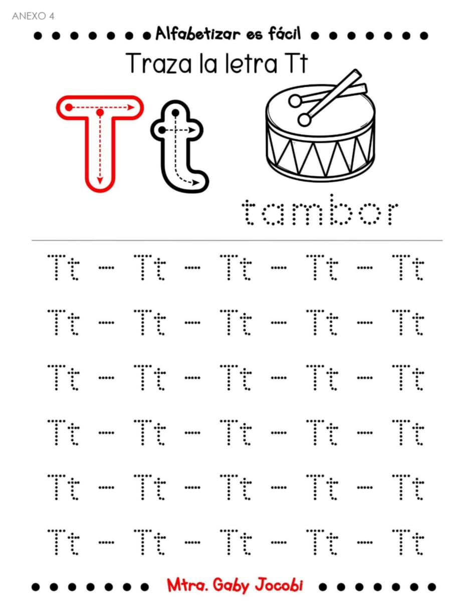 PLANEACION ALFABETIZACIÓN Tt