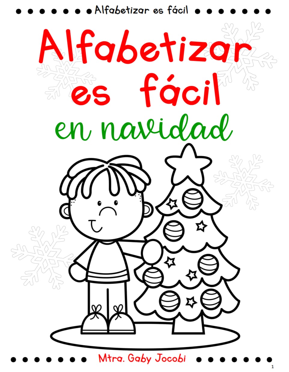ALFABETIZAR ES FACIL EN NAVIDAD.