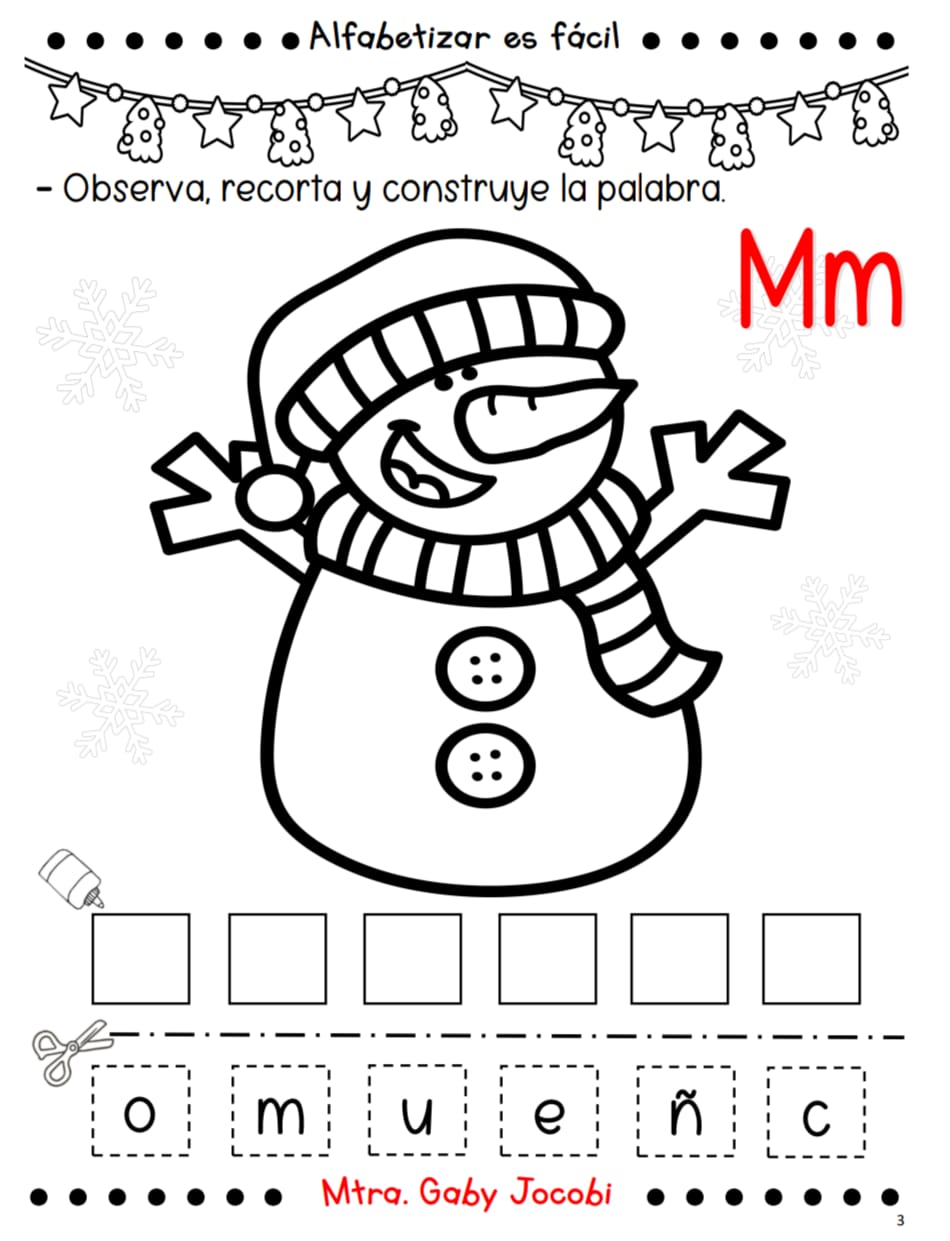 ALFABETIZAR ES FACIL EN NAVIDAD.