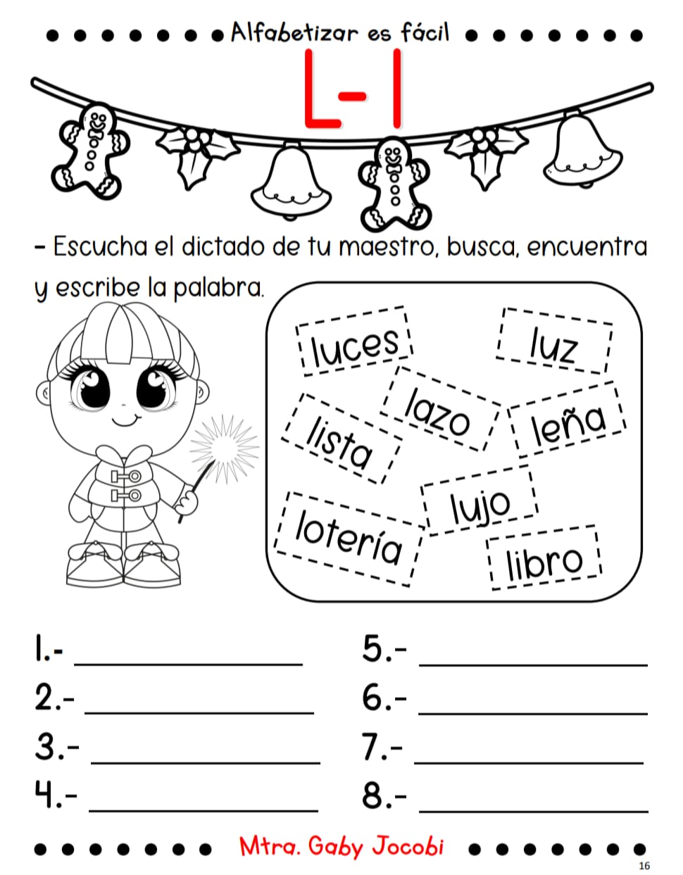 ALFABETIZAR ES FACIL EN NAVIDAD.