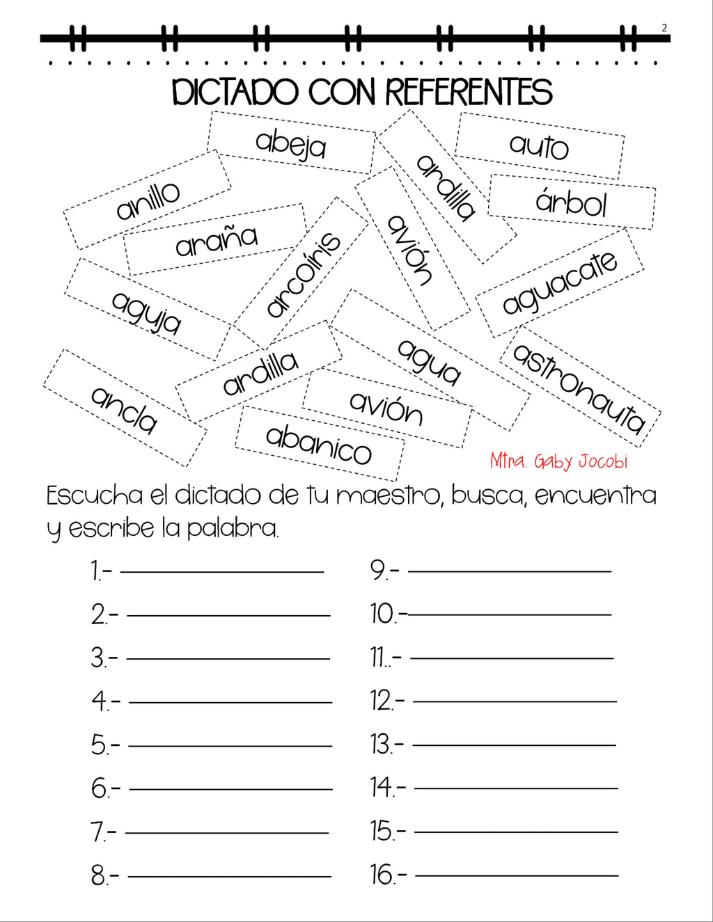 DICTADO CON REFERENTES